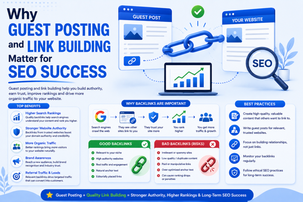 Why Guest Posting and Link Building Matter for SEO Success